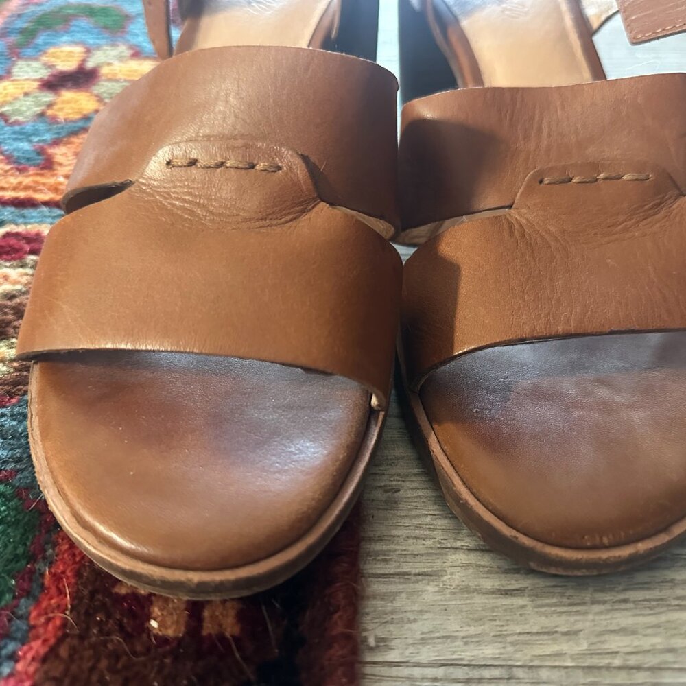 MADEWELL Kate Leather Heel Sandal - Size 10 - Picture 6 of 8